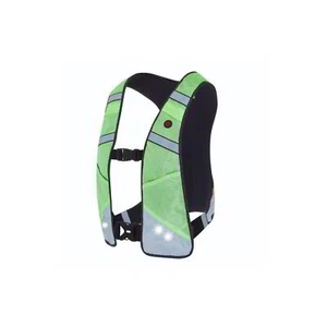 Equi Light Hi-Viz LED Adults Rider Vest - Lime/Silver - Picture 1 of 2