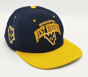 Vintage Rare 90's Nutmeg West Virginia Mountaineers Snapback Hat Cap WVU  - Picture 1 of 7