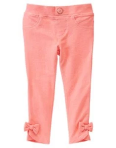 NWT Gymboree toddler Girls Jeggings pants animal Party Coral 12-18,3T,4T,5T - Picture 1 of 1
