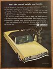 Vtg 1965 Chrysler Newport 2 Door Hardtop Yellow Car Automobile Magazine Print Ad