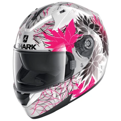 SHARK RIDILL 1.2 Nelum WKV Pink Ladies/Women Full Face Motorcycle Helmet - Image 1 of 4