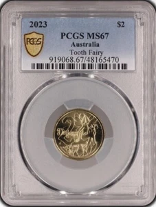 Australia 2023 Two Dollars $2 (Tooth Fairy) - PCGS MS67 - Picture 1 of 3