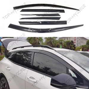 Black Window Visor Vent Sun Rain Guard 6pcs For Kia Sportage 2023-2026 - Foto 1 di 9