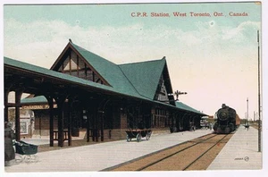 Postkarte HLW Bahnhof West Toronto Ontario - Bild 1 von 2