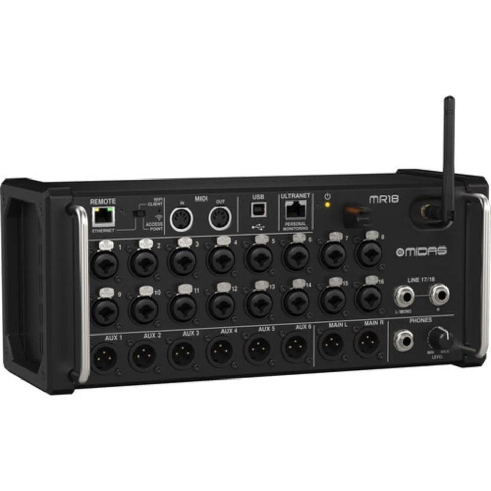 Midas MR18 18-Input Digital Mixer for iPad/Android Tablets - Image 1 of 4