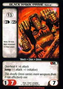 Black Hawk (Prime Nova) [Limited] ENG Battletech TCG - Foto 1 di 2