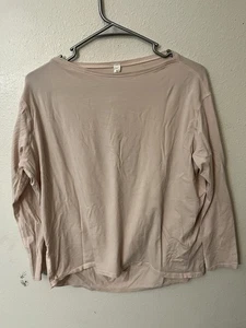 Lululemon Damen 4 Back In Action Langarm T-Shirt Oberteil Athleisure Pink - Bild 1 von 5