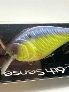 6th Sense Crush 100X Squarebill Crankbait Brand New, Chartreuse Spank - Picture 1 of 10