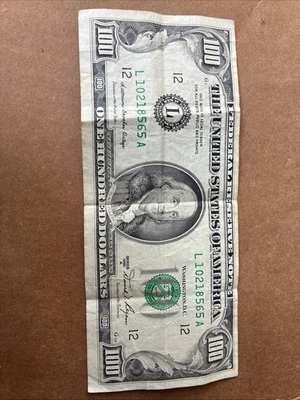 100 dollar bill Series 1981 A, G1 - Image 1 of 4