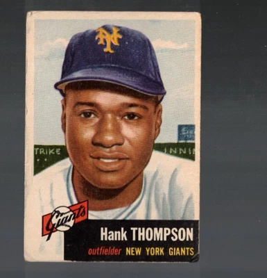 Hank Thompson 1953 Topps #20    Read Description - Image 1 of 2