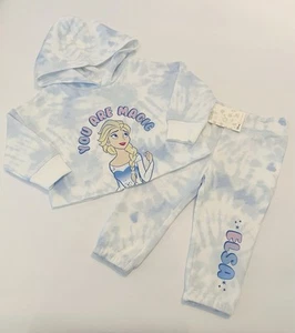 Disney Toddler Girl Frozen Elsa Outfit 2T Pants Sweatshirt 2 PC Set Cute New - Picture 1 of 3