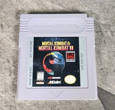 Game Boy Mortal Kombat & MK II Nintendo GB Original 2 in 1 Authentic Rare HTF - Image 1 of 4