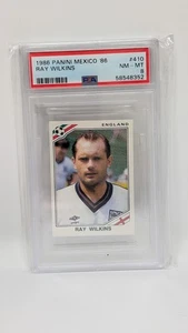 1986 Ray Wilkins Panini Mexico World Cup Sticker PSA 8 None Higher England - Picture 1 of 2