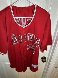 Jared Weaver #36 Angels Majestic Authentic Collection Jersey Sz 54 Stitched RED - Picture 1 of 10