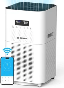 Purificadores de aire inteligentes WIFI para el hogar habitación grande hasta 3000 pies cuadrados, aplicación y blanco - Imagen 1 de 8