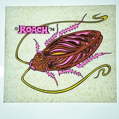 Original VINTAGE 1970s Heat Transfer | Roach Roach | Iron On - Image 1 of 2