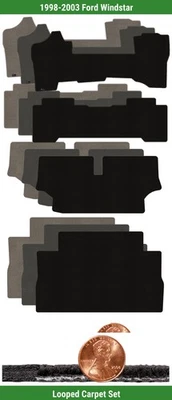 Заказной классический петля коврик комплект для 1998-2003 Ford Windstar (4 штуки) #M5D - Изображение 1 из 4