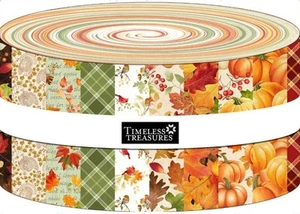 Timeless Treasures Gather With a Grateful Heart Jelly Roll PreCut Fabric Strips - Picture 1 of 2