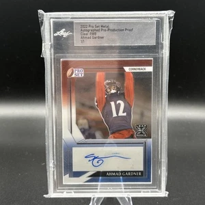 Ahmad Gardner Auto RWB 1/1 Pre-Production Proof 2022 Pro Set Metal - Picture 1 of 2