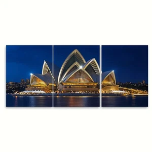 3pcs Sydney Opera House Travel Print Australia Wall Art Canvas Unframed/Framed - Picture 1 of 8