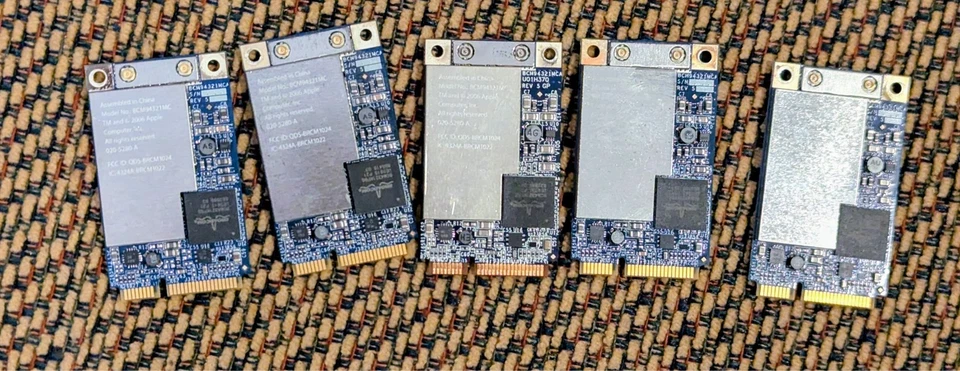 Apple/Broadcom BCM94321MC Tarjeta WiFi 607-1389-A 607-2052-Un Lote de 5x Foto 1 de 1