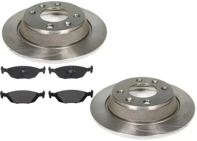 Se adapta a pastillas de freno y rotores de freno traseros semi metálicos Saab 900 1988-1993 Foto 1 de 4