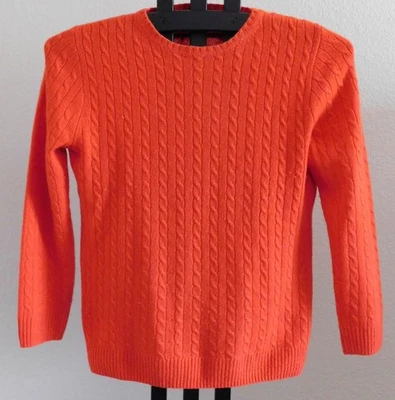 Suéter tejido con cable de cachemir italiano para mujer J.Crew orgánico botón rojo talla S Foto 1 de 3