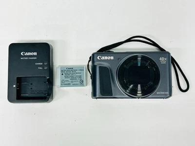 Canon PowerShot SX720 HS Black 20.3MP Compact Digital Camera Near Mint C156 - Image 1 of 4