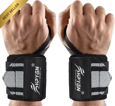 Wrist Wraps Support for Weightlifting, Powerlifting, Crossfit, Gym, Adjustable S - image 1 of 4