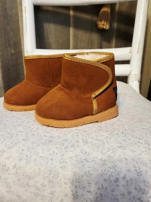 Botas de bebé PatPat forradas en piel sintética marrón talla niño 5 Foto 1 de 4