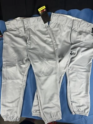 Lot Of 2 Wilson Gray Youth Baseball Pants Sz XL - Image 1 of 3
