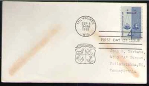 US. 1186. 4c. Workmen's Compensation Issue.  FDC. 1961 -1 - Picture 1 of 1