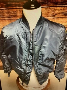 GENUINE USAF INTERMIDIATE COLD VINTAGE MA1 US MADE BY GREENBRIER BLUE - Picture 1 of 10
