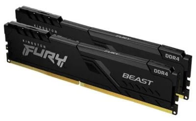 64GB FURY Beast DDR4-3200 PC4-25600 UDImm RAM Kit (2x 32GB) - KF432C16BBK2/64 - Image 1 of 2