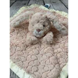 Mary Meyer Bunny Rabbit Security Blanket Soft Plush Satin Trim Lovey - Picture 1 of 7