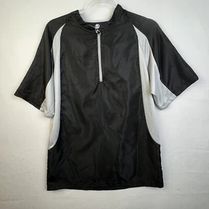 Wire2Wire Men's Performance Training 1/4 Zip Pullover Small Black Gray Athletic - Picture 1 of 9