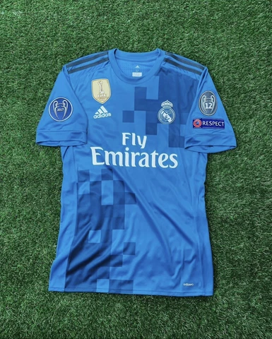 2017/18 Adidas Real Madrid Ronaldo Player Issue UCL Third Jersey - Size M Cover