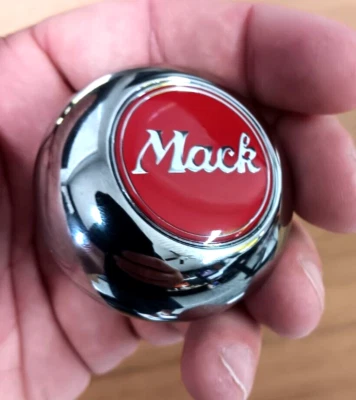Pomo de cambio Mack semi camión hanco estilo carretera cromo estilo pera Foto 1 de 4