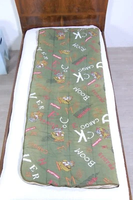 Plaid sacco a pelo bimbi vintage Caleffi Sturmtruppen Yupy cerniera - Immagine 1 di 4