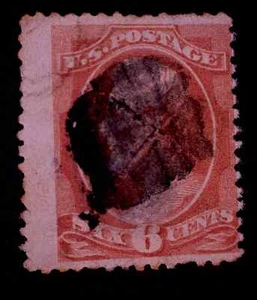 US 208 6c Lincoln Dull Rose FC F gebraucht SCV 110 $ - Bild 1 von 1