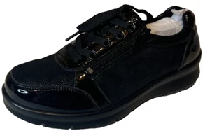 Comfort P-8228 Damen Sneaker Halbschuhe Leder Schwarz Fantasy 36 37 Hallux - Bild 1 von 5