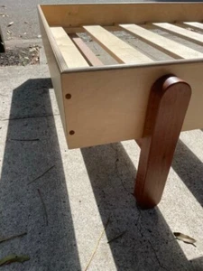 Handmade King Single Bed Base - from birch and walnut - Picture 1 of 13