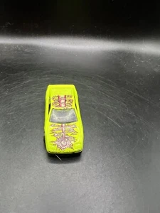 1990 Hot Wheels Ferrari 348 Neon Yellow From Power Loop Set GUC - Picture 1 of 7