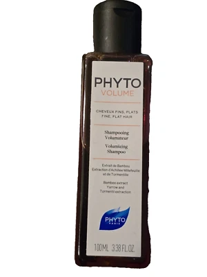 PHYTO VOLUME Volumizing SHAMPOO Travel Sample Small 100ml France Fine Flat Hair - Image 1 of 4