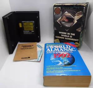 Where in the World Is Carmen Sandiego? Sega Genesis Big Box w/ Almanac - Picture 1 of 15