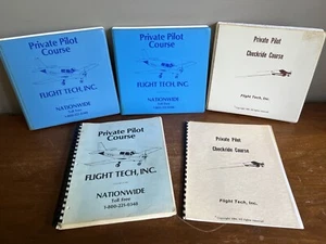 VTG 1984 Flight Tech Private Pilot Test Prep & Checkride Course Manual Cassettes - Picture 1 of 23