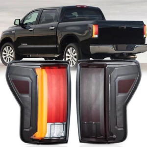 Full LED Smoked Tail Lights For 2007-2013 Toyota Tundra Animation Sequential 2x - Bild 1 von 8