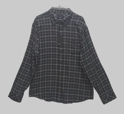 Rails Shirt Men's XXL 2XL Flannel Brushed Lennox Button Up GRAY Plaid NEW - Image 1 of 4