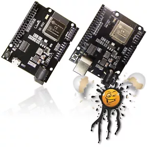 ESPDUINO-32 ESP32 Wemos D1 UNO D1 WROOM32 USB CH340 Entwicklerplatine 32Mb/4MB - Picture 1 of 4