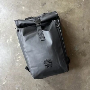 NEW Porsche 911 Rolltop Lifestyle Travel Backpack Pack Black WAP0350100R911 - Picture 1 of 10